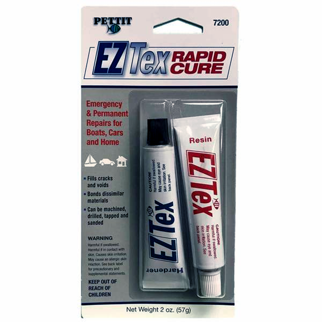 Pettit 41720026 Ez-Tex Rapid Cure Epoxy Repair Compound, 2 oz. Kit