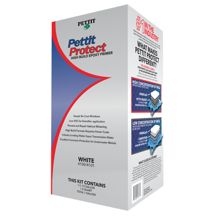 Pettit 14100/1410106 Protect High Build Epoxy Priming System-White, Gal