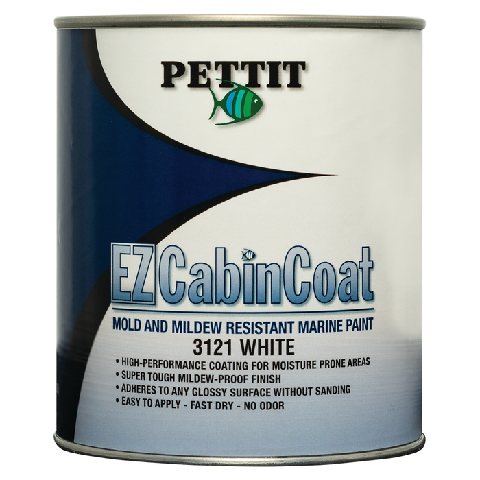 Pettit 1312108 Ez Cabin-Coat White Qt
