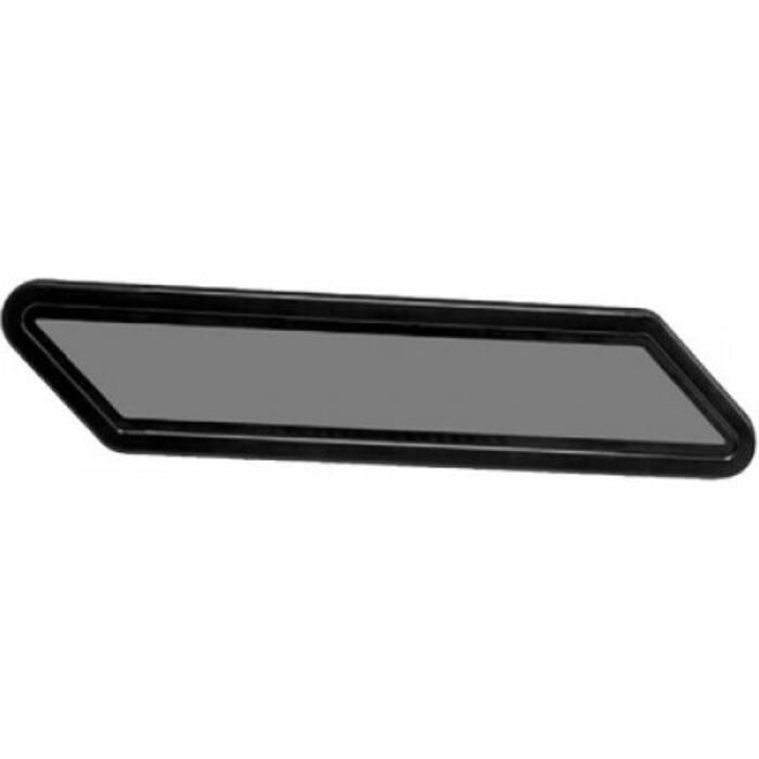 Beckson Marine PF128-BS Fixed Port - Pair 3X20 Black Frame