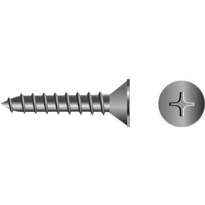 Seachoice MP0653SC 59546 Stainless Steel Phillips Machine Screw Flat Head