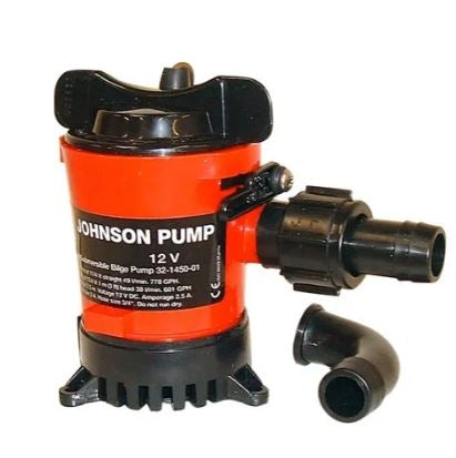 Johnson Pump 32503 Cartridge Style Bilge pump 500 GPH 3/4 inch Hose