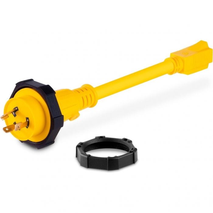 Sierra AC12510 Shore Power Pigtail Adapter, 30A to 15A