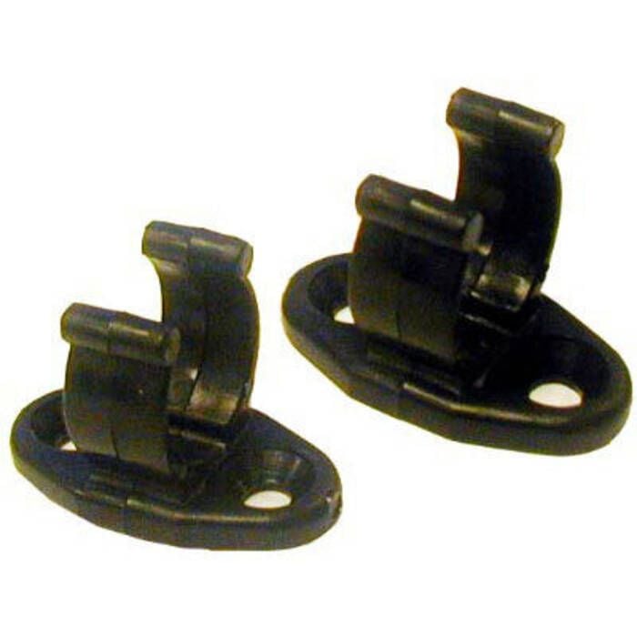 Beckson Marine CLP-3/4 Clipper Holding Clips, Black, 1 pr.