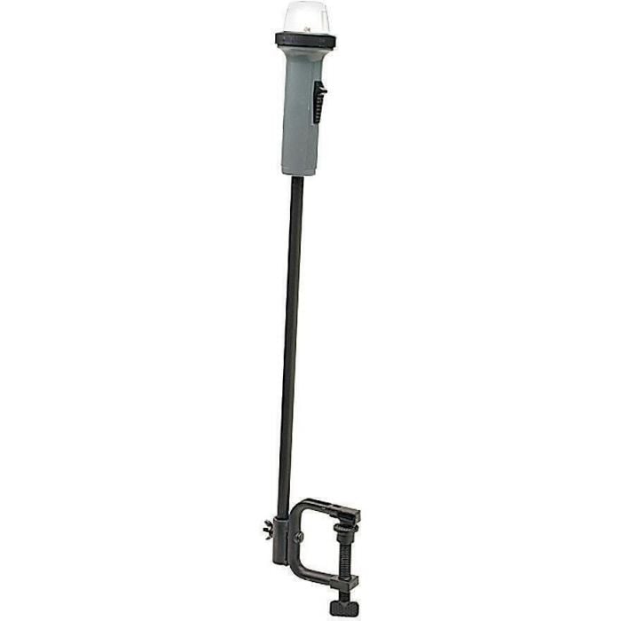 Seachoice 6131 Bi-Color Portable Battery-Operated Boat Navigation Stern Light, Horizontal Clamp Mount