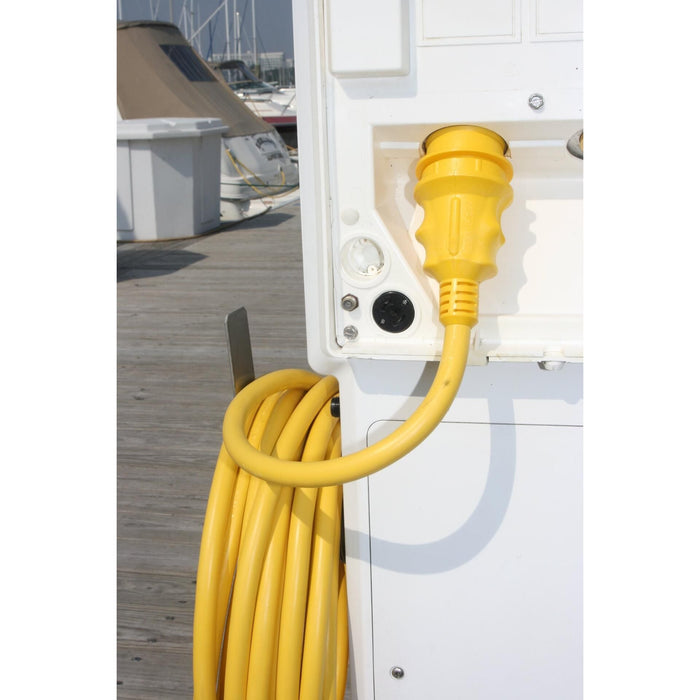Marinco 6153SPP-25 50 Amp 125V Standard ShorePower Cordset, Yellow