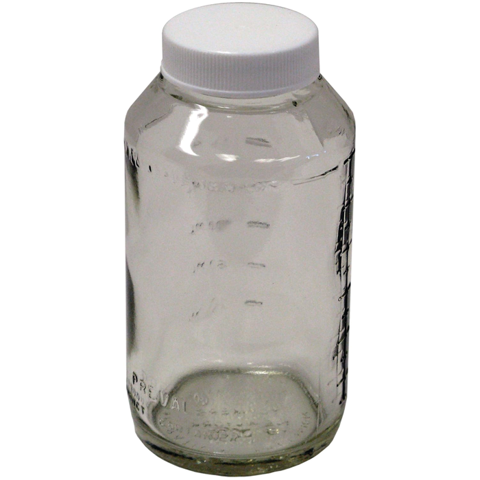 Preval 269 Touch Up Glass Jar w/Lid, 6 oz.