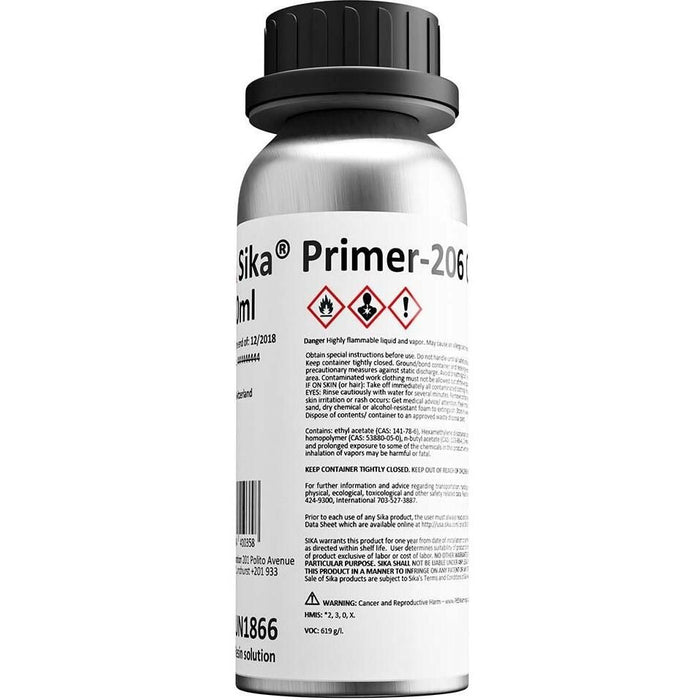 Sika 91572 Primer-206 G+P Black 250ml Bottle