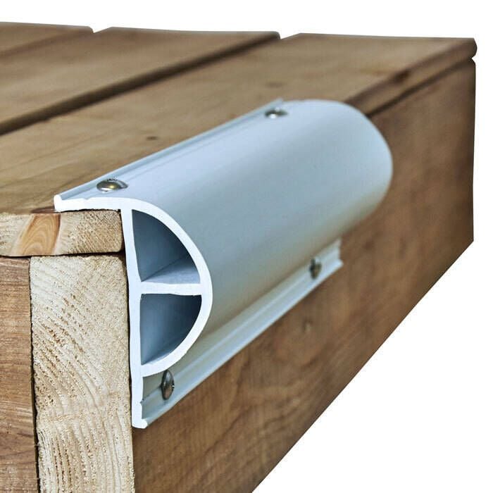 Dock Edge DE1200F ProDock Commercial Grade Heavy P Profile, White, 8'