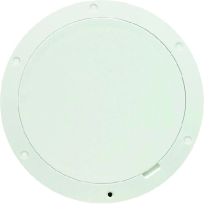 Beckson Marine DP85-W Pry-Out Deck Plate w/ Standard Trim Ring, Diamond Center