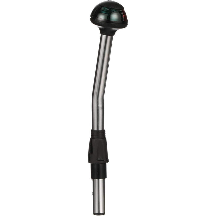 Attwood 5091-14-7 14" Straight 1-Mile Pulsar Pole Mounted Bi-Color Stowaway, 2-Pin Locking Collar Pole