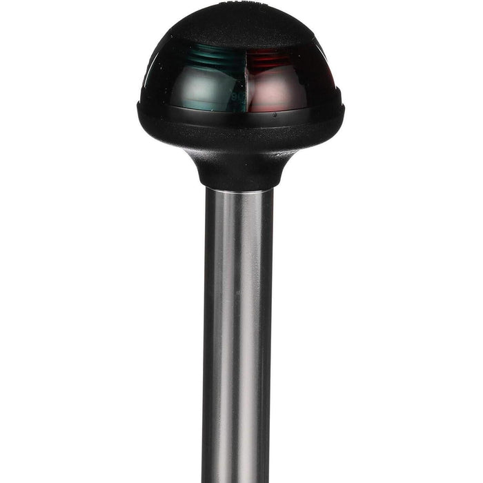 Attwood 5091-14-7 14" Straight 1-Mile Pulsar Pole Mounted Bi-Color Stowaway, 2-Pin Locking Collar Pole