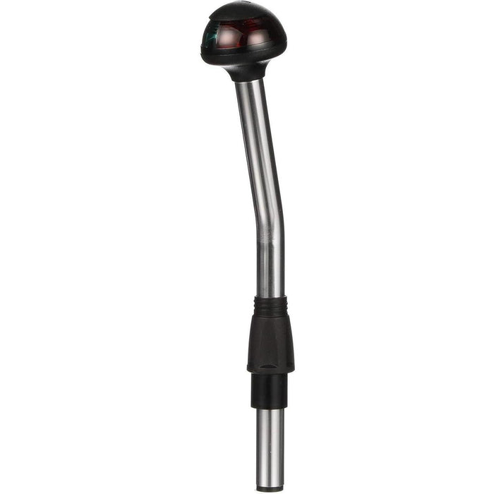 Attwood 5091-14-7 14" Straight 1-Mile Pulsar Pole Mounted Bi-Color Stowaway, 2-Pin Locking Collar Pole