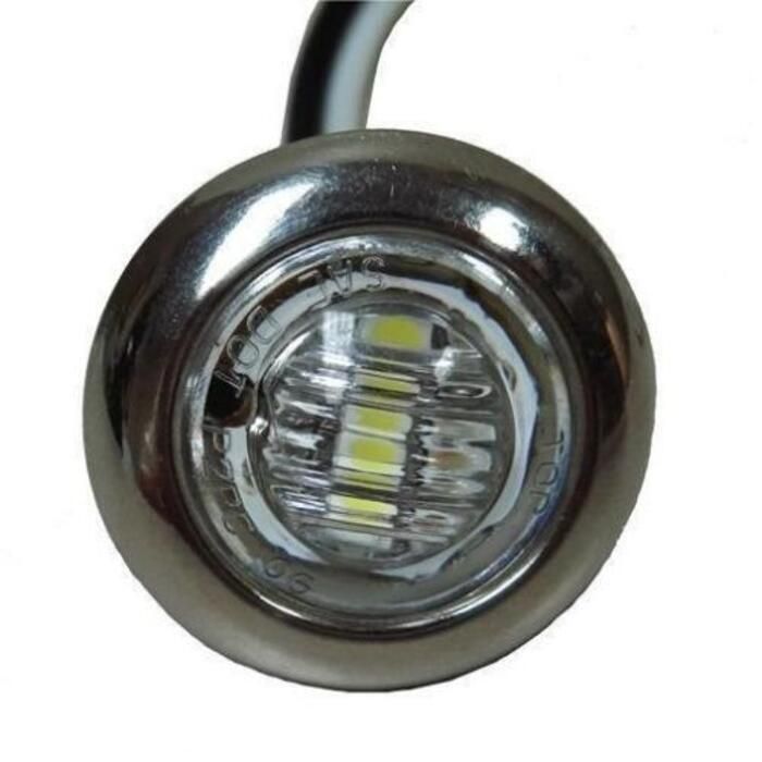 TH Marine LED-51977-DP T-H LED Push-In Utility Light With Stainless Steel Bezel