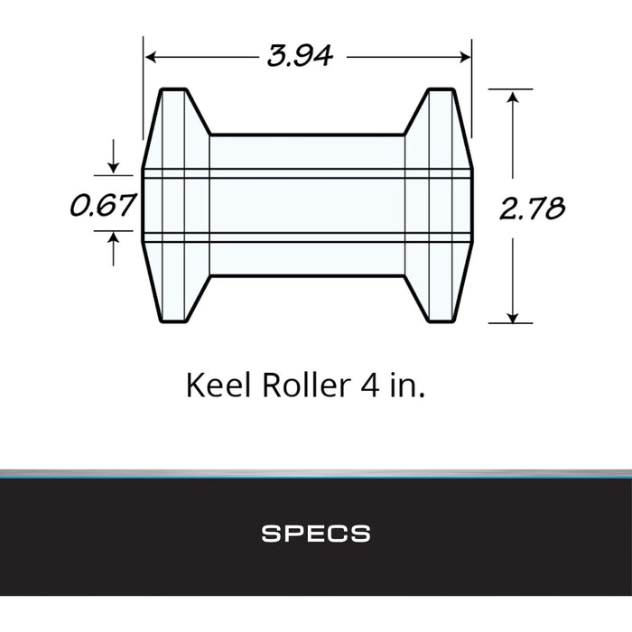 Tie Down Engineering 86406 Hull Sav'r Poly Vinly Black Roller