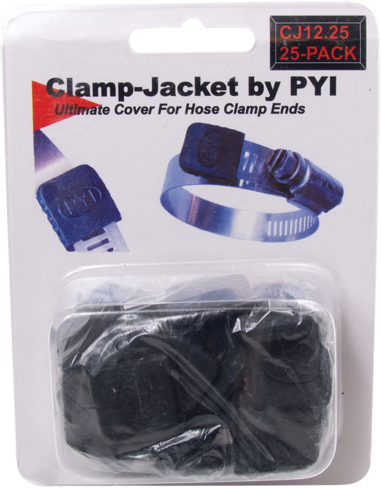 PYI CJ-121-00 Hose Clamp Jacket 1/2", Black, 100/Pk