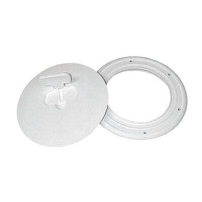 TH Marine DPCAM-8-2-DP T-H Marine Quick Release Deck Plate 8" Diameter, Polar White
