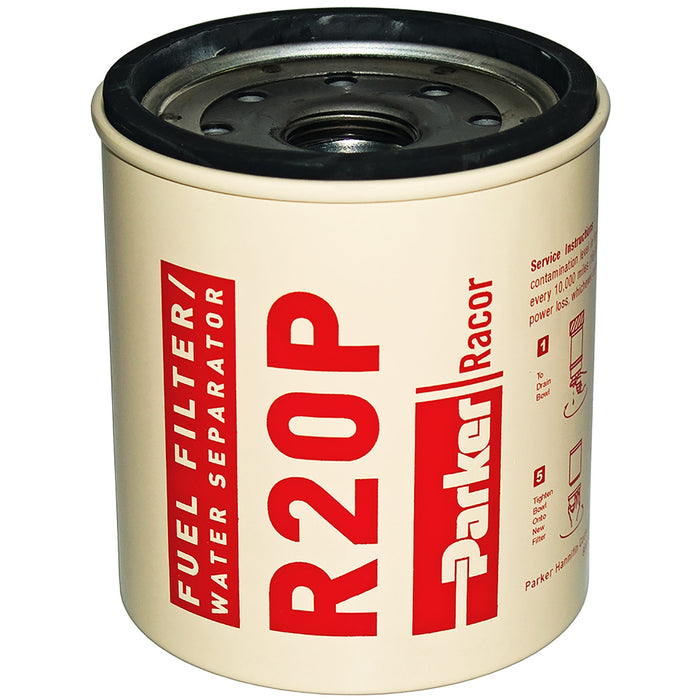 Racor R20P Replacement Element for Diesel Gas Spin-On Fuel/Water Separators