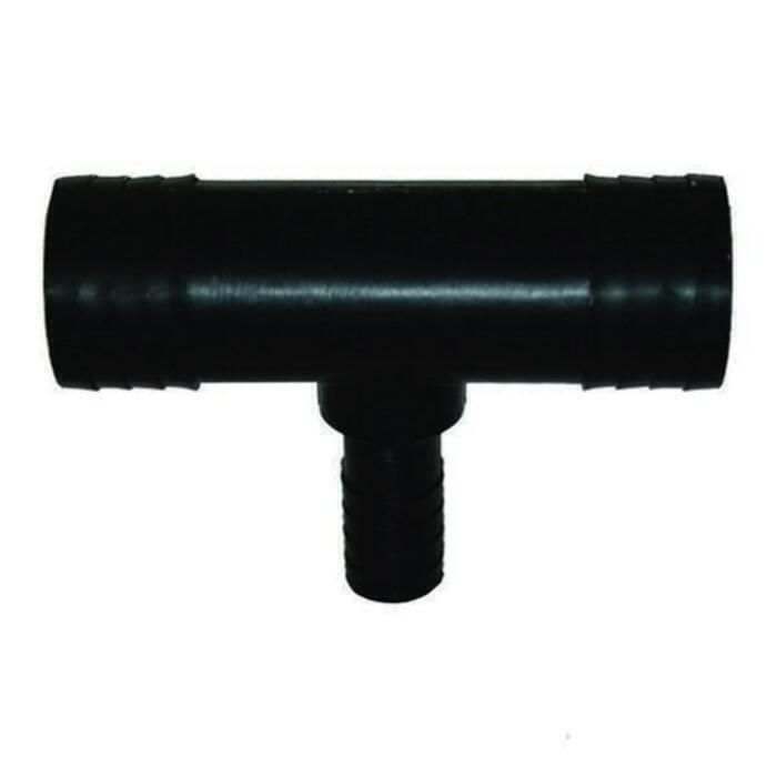 TH Marine TEE-150-DP T-H Marine Reducing Tee for Hose 1-1/2 x 3/4 x 1-1/2", Black