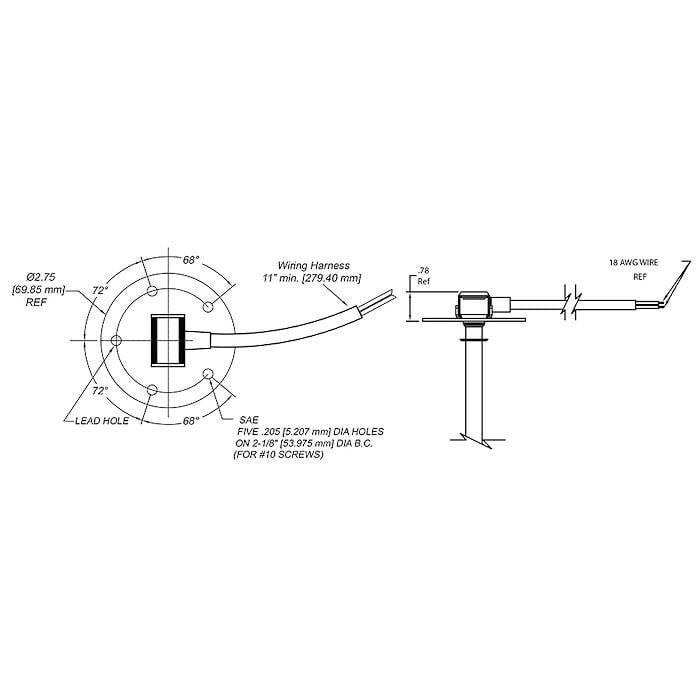 Moeller 035774-10 Reed Switch Sending Unit (Requires Dash Mounted Gauge)