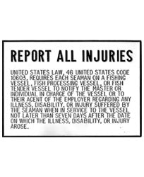 Bernard Engraving Plaque Report All Injuries SNPLAQ3 3 x 5.5 Inch