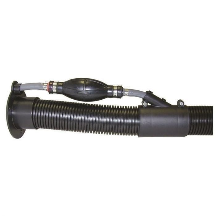 TH Marine RFFHP-1-DP T-H Marine Rigging Flange Hose Union for 2" Hose w/ 3/4", Fuel Hose Port, Black