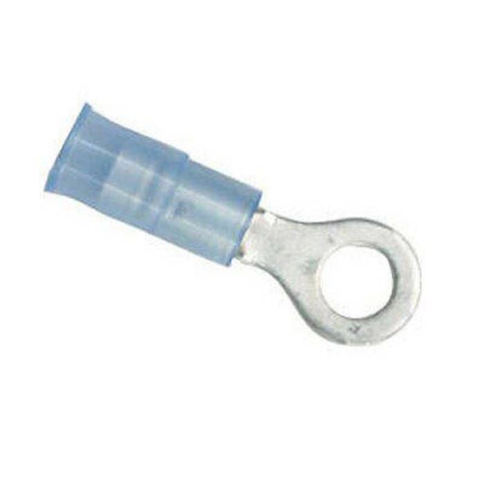 Ancor 220215 Marine Grade Nylon Insulated Ring Terminals, 5/16" Fastener, 16-14 Wire, Blue, 100/Pk