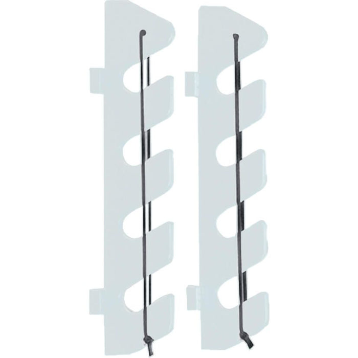 King 25708 4 Rod Holder w/Bungee & Bracket White