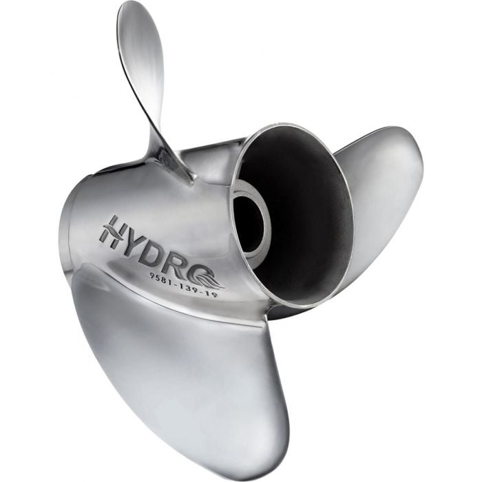Solas 9581-138-21 Rubex Hydro SS 3-Blade Propeller, RH, 13-3/4 x 21, Interchangeable Hub, 4-3/4" Gearcase