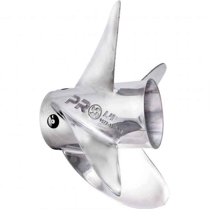 Solas Propeller 9577-150-22 Solas Pro L4 SS Interchangeable Hub Propeller, RH 15 x 22, Type E