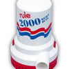 Pompe de cale électrique manuelle Rule 2000 GPH 24 Volts