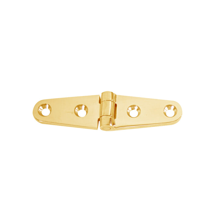 Whitecap S-0604BC Strap Hinge Polished Brass 4" x 1" Pair