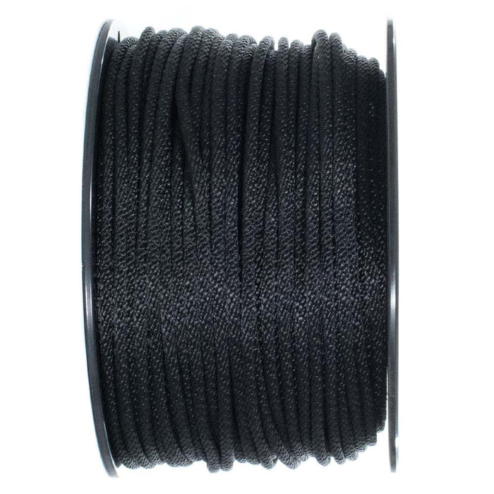 Unicord 106066 | Solid Braid Nylon Black 1/8" X 50' Braided