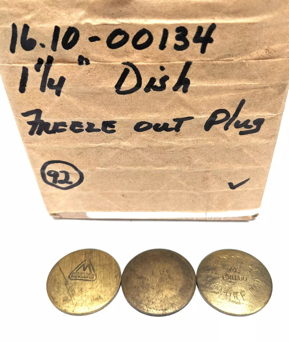 Dorman 114D Brass 1-1/4 Engine Freeze Out Expansion Convex Disc Type Plug