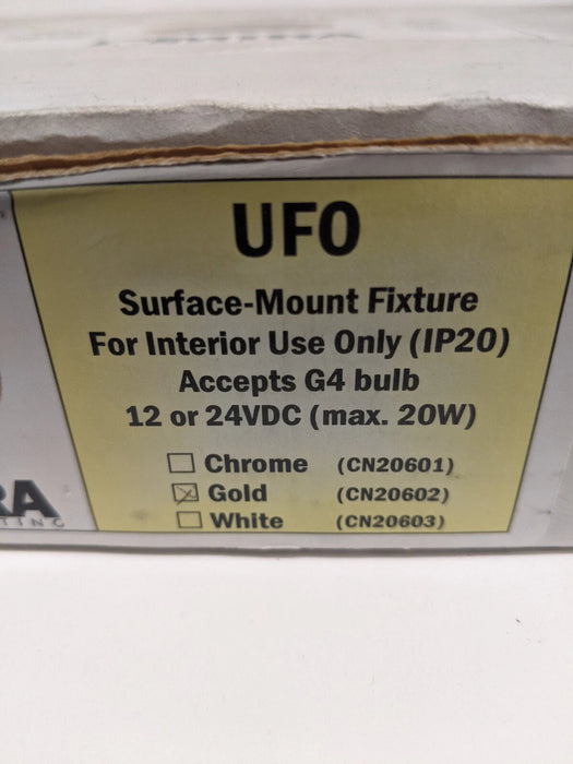 Imtra CN20602R Cantalupi Yacht Lights UFO Gold Surface Mount