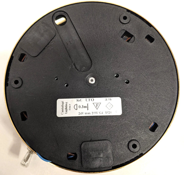 Imtra CN20602R Cantalupi Yacht Lights UFO Gold Surface Mount