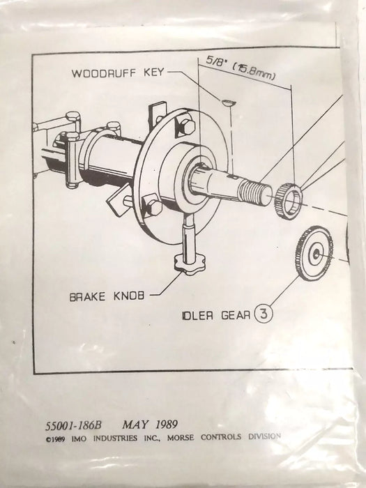 Dometic Dometic Morse Seastar 300255 A300255 Kit de indicador de timón Command 200 250