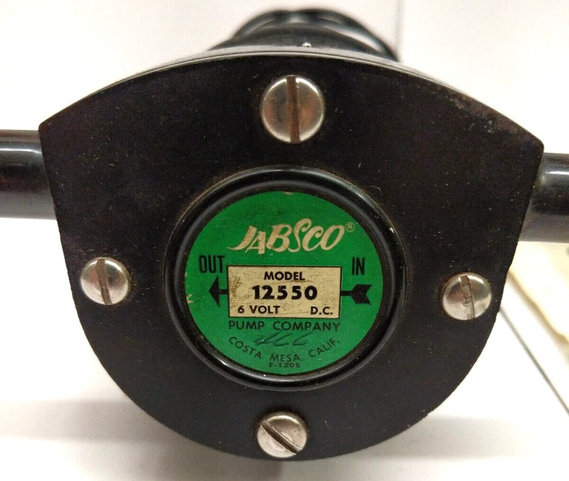 Jabsco 12550-0001 | – | 6 VOLT DC PLASTIC WATER PUPPY