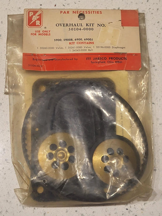 Jabsco 30104-0000 | – – PARMAX PUMP OVERHAUL KIT