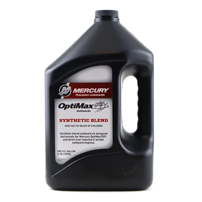 Mercury 92-8M0229798 Synthetic Blend Direct Injection (DI) Engine Oil for OptiMax and Other Dfi 2-Stroke Outboards - 1 Gallon