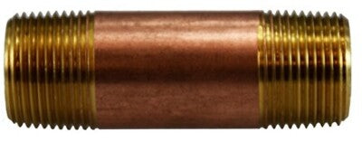 Midland Red Brass Pipe Nipples – Multiple Sizes Available