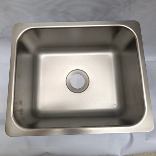 Fluid Technologies 131-9 Sink 13" X 10-11/18" Rectangle Flat Rim Stainless Steel Takes 2" Drain