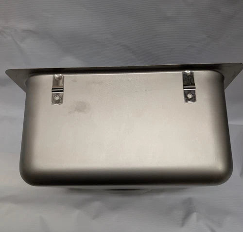 Fluid Technologies 131-9 Sink 13" X 10-11/18" Rectangle Flat Rim Stainless Steel Takes 2" Drain