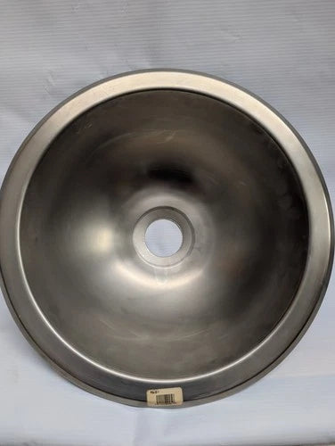 Fluid Technologies 45627 Sink 11-3/4" Round Stainless Steel Takes 2" Drain