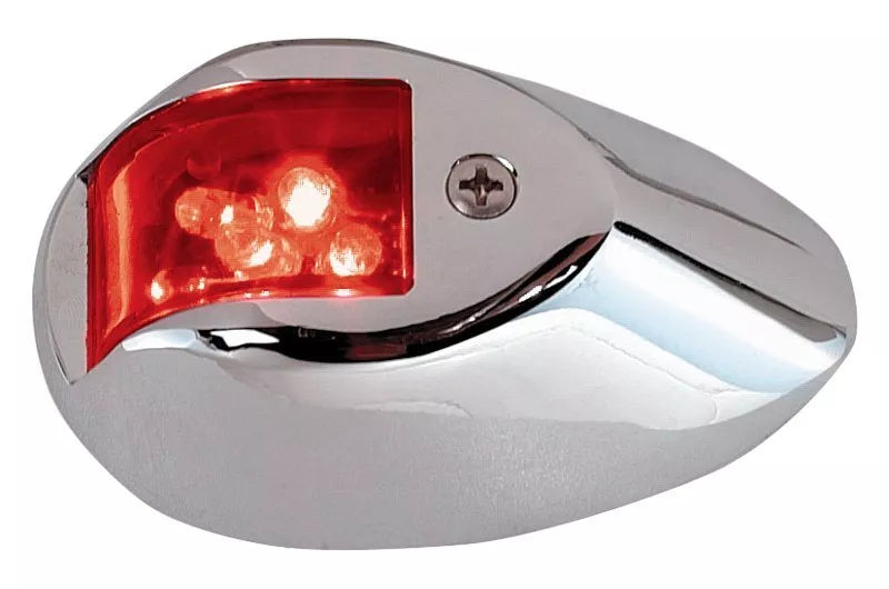 Perko 0170MP012V Side Light - Red - 12V Vertical Mount/Chrome