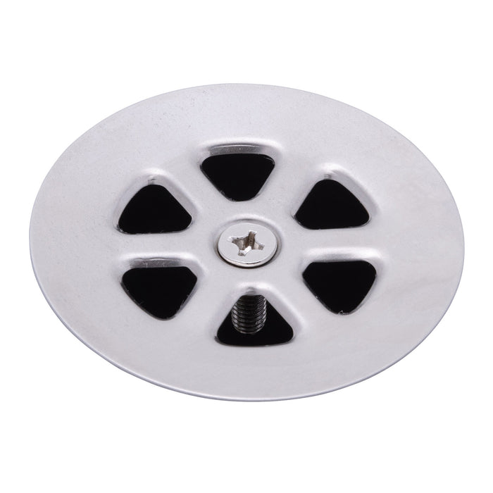 Ambassador Marine S00-0003-BP-R 2" Drain, 95 Degree Floor Drain, Low Profile, 1" Hose Barb (Brushed Finish)