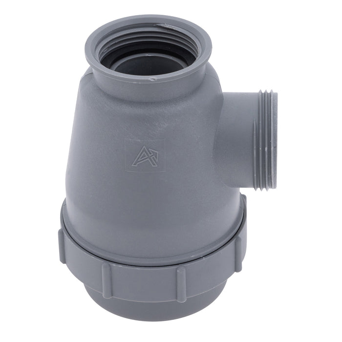 Ambassador Marine S00-0016-PL-R Trap Sink Drain, 1 1/4"-M Thread, No Top (1 1/4"-F port)