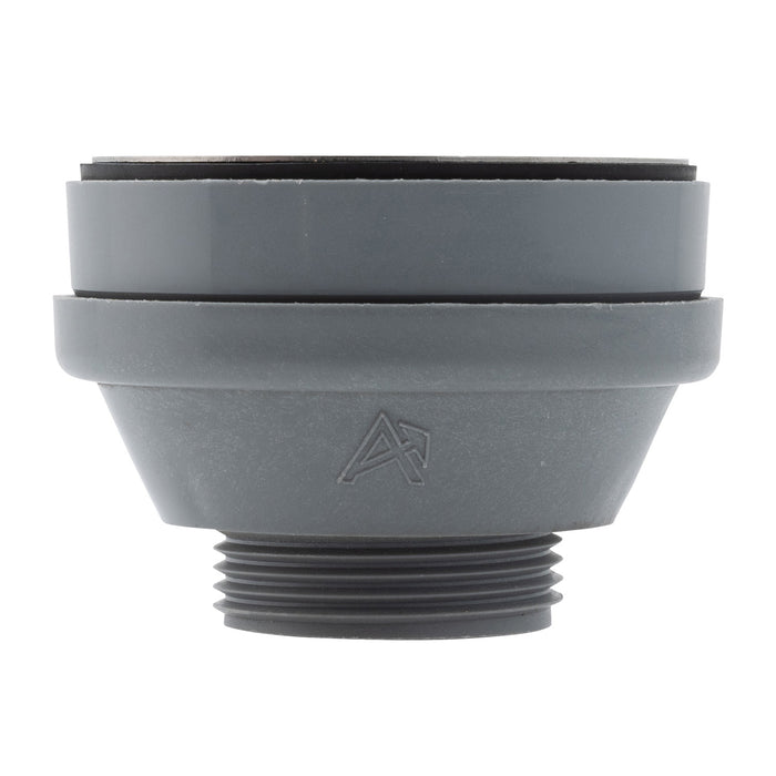 Ambassador Marine S00-1104-BP-R 2" Drain, Straight Drain, Low Profile, 1 1/4"-M Thread, w/Strainer, w/Chain Stopper (Brushed Finish)