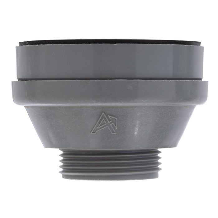 Ambassador Marine S00-1104-UP-R 2" Drain, Straight Drain, Low Profile, 1 1/4"-M Thread, w/Strainer, w/Chain Stopper (Ultra-Mirror Finish)
