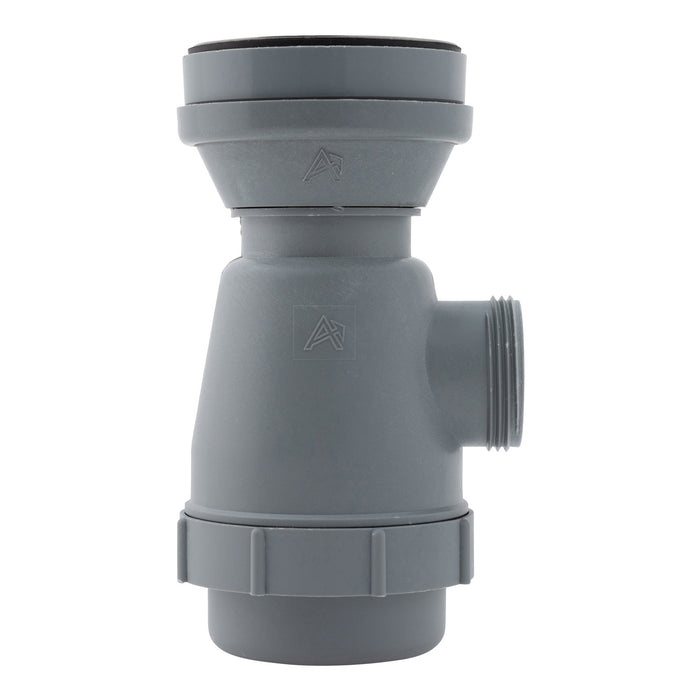 Ambassador Marine S00-1116-BP-R 2" Drain, Trap Sink Drain, 1 1/4"-M Thread,  w/Strainer, w/Chain Stopper (Brushed Finish)